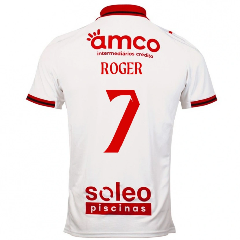 Danxen Homme Maillot Roger #7 Blanc Rouge Tenues Extérieur 2025/26 T-Shirt