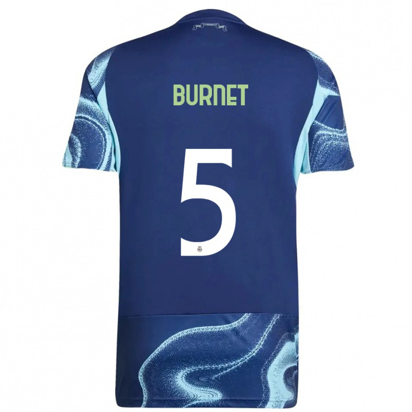 Danxen Homme Maillot Lorenzo Burnet #5 Marine Bleu Ciel Tenues Extérieur 2025/26 T-Shirt