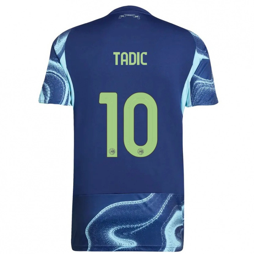 Danxen Homme Maillot Dusan Tadic #10 Marine Bleu Ciel Tenues Extérieur 2025/26 T-Shirt