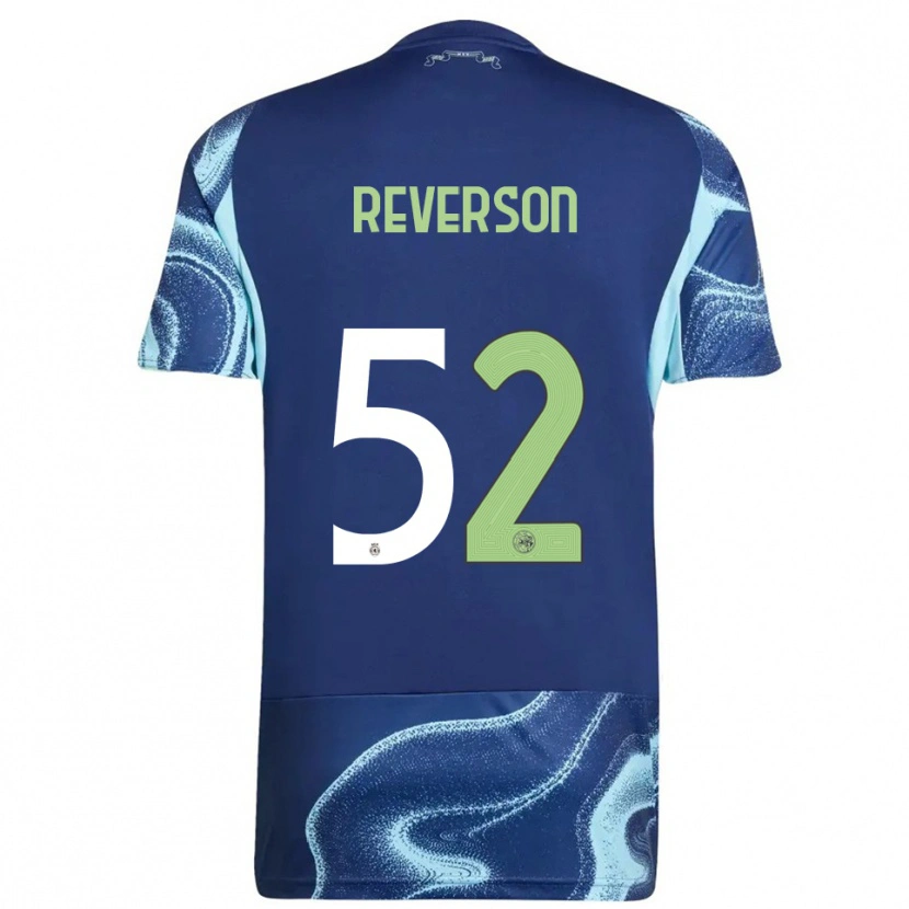 Danxen Homme Maillot Paul Reverson #52 Marine Bleu Ciel Tenues Extérieur 2025/26 T-Shirt