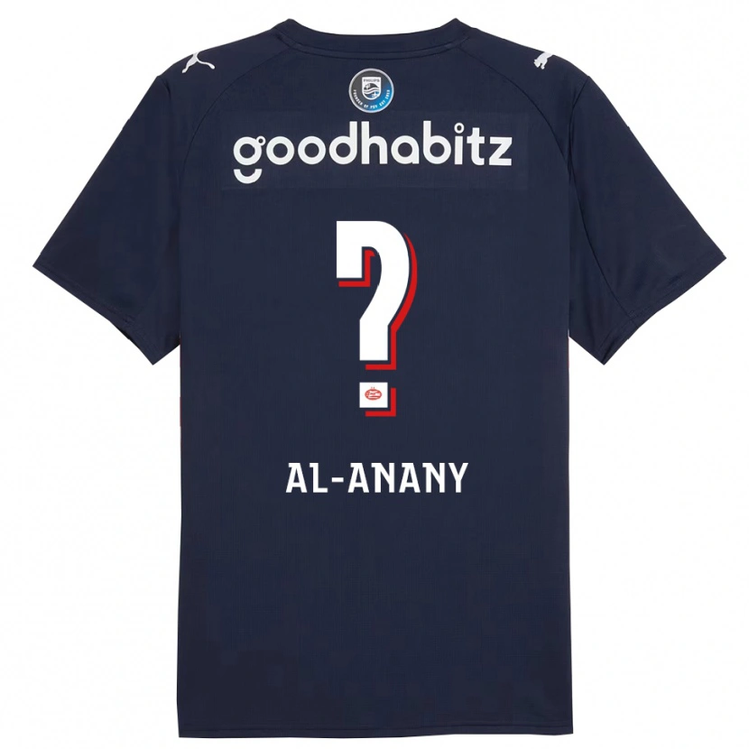 Danxen Homme Maillot Yousif Al-Anany #0 Marine Blanc Tenues Extérieur 2025/26 T-Shirt