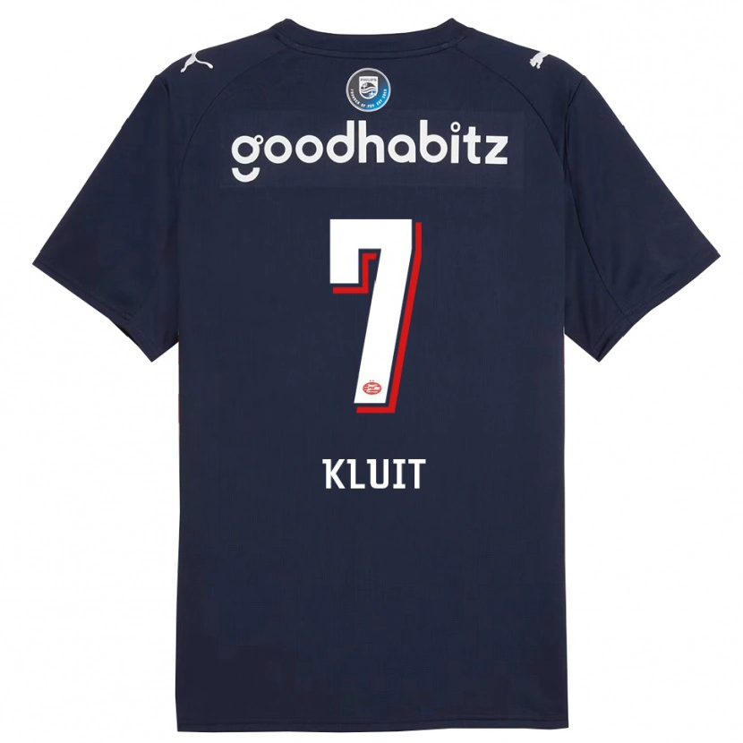 Danxen Homme Maillot Fabio Kluit #7 Marine Blanc Tenues Extérieur 2025/26 T-Shirt