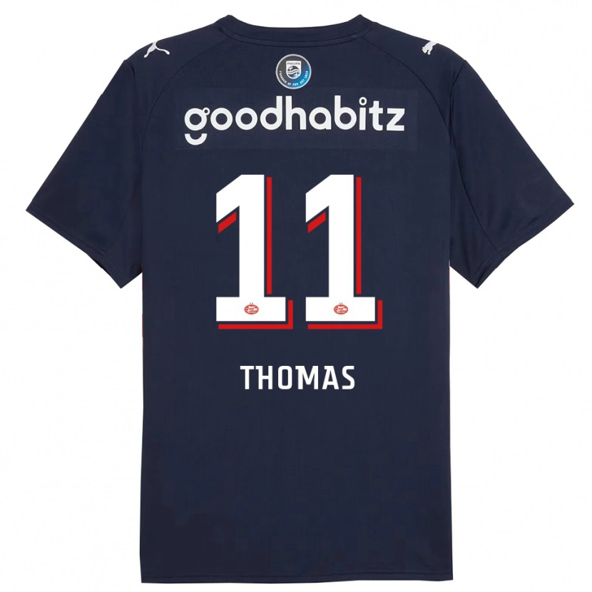 Danxen Homme Maillot Ayodele Thomas #11 Marine Blanc Tenues Extérieur 2025/26 T-Shirt