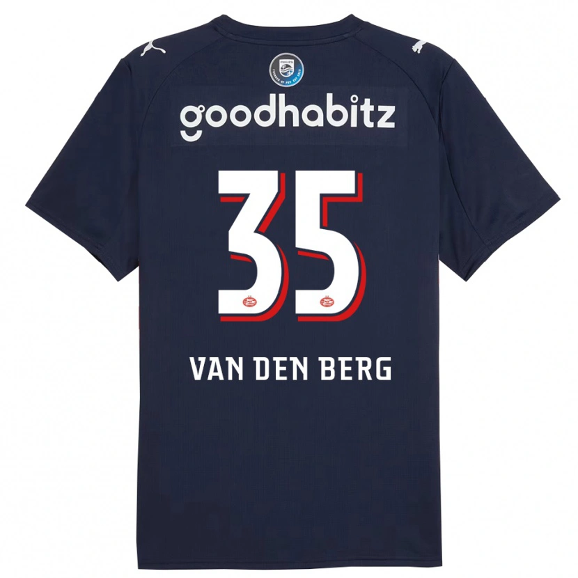 Danxen Homme Maillot Joel Van Den Berg #35 Marine Blanc Tenues Extérieur 2025/26 T-Shirt