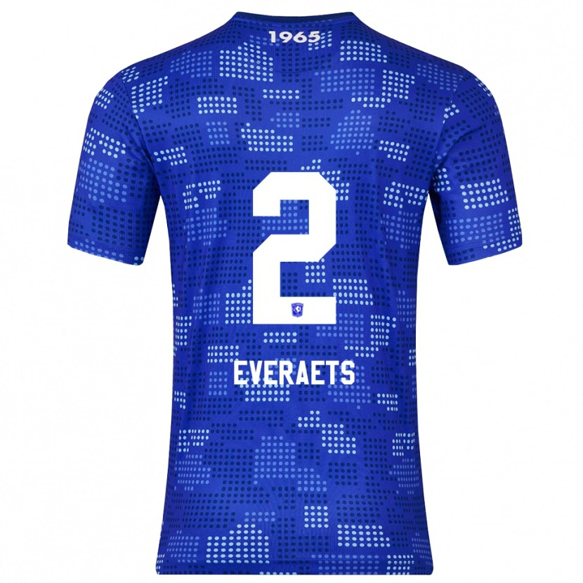 Danxen Homme Maillot Kim Everaets #2 Bleu Bleu Ciel Tenues Extérieur 2025/26 T-Shirt