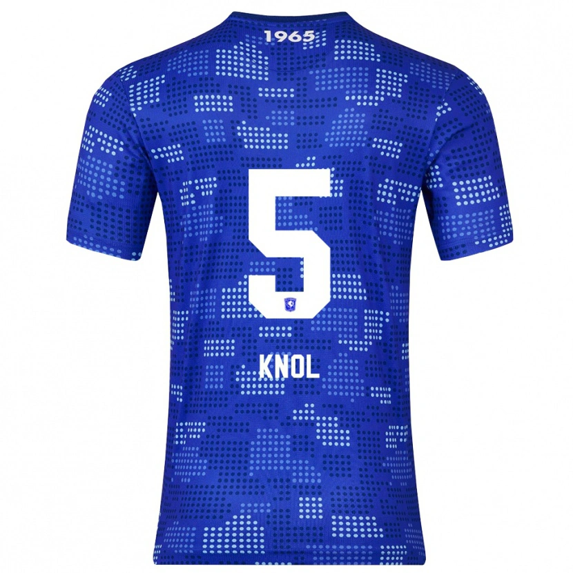 Danxen Homme Maillot Anna Knol #5 Bleu Bleu Ciel Tenues Extérieur 2025/26 T-Shirt