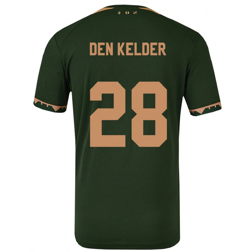 Danxen Homme Maillot Gera Op Den Kelder #28 Vert Or Tenues Extérieur 2025/26 T-Shirt