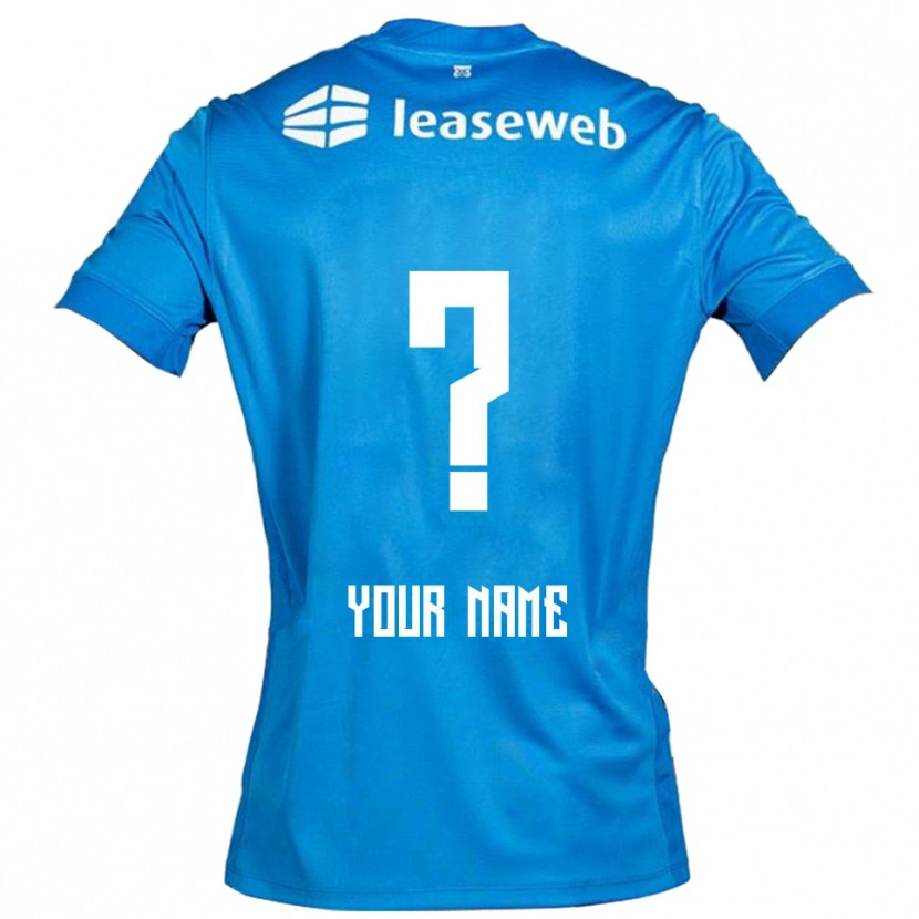 Danxen Homme Maillot Votre Nom #0 Bleu Blanc Tenues Extérieur 2025/26 T-Shirt