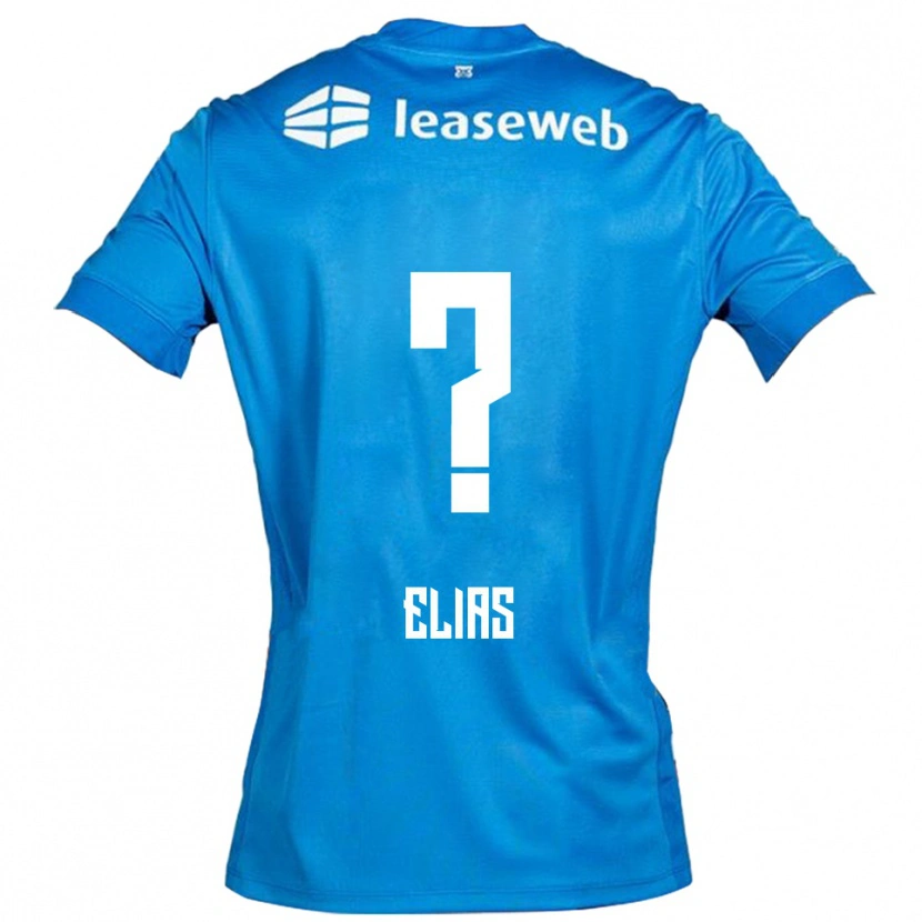 Danxen Homme Maillot Janoa Elias #0 Bleu Blanc Tenues Extérieur 2025/26 T-Shirt