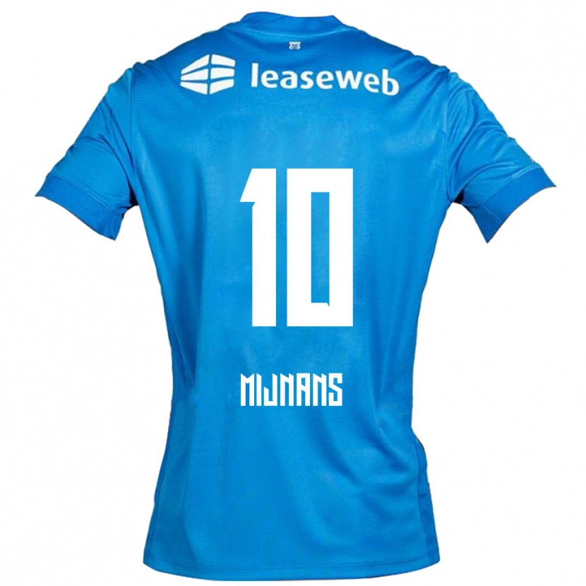 Danxen Homme Maillot Sven Mijnans #10 Bleu Blanc Tenues Extérieur 2025/26 T-Shirt