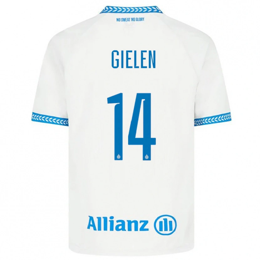 Danxen Homme Maillot Sterre Gielen #14 Bleu Blanc Tenues Extérieur 2025/26 T-Shirt