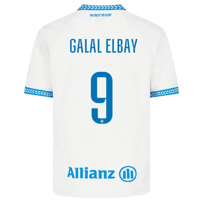 Danxen Homme Maillot Mohamed Galal Elbay #9 Bleu Blanc Tenues Extérieur 2025/26 T-Shirt