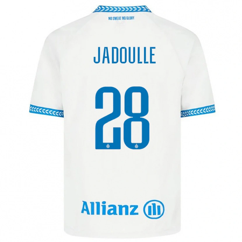 Danxen Homme Maillot Romane Jadoulle #28 Bleu Blanc Tenues Extérieur 2025/26 T-Shirt