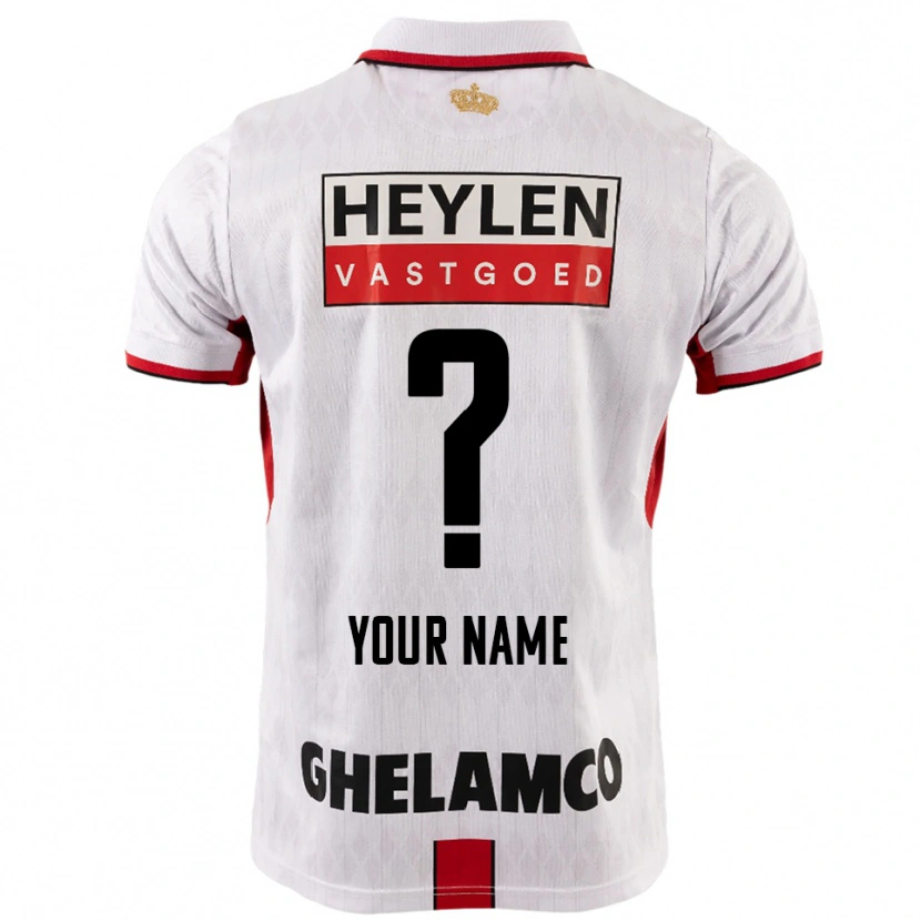 Danxen Homme Maillot Votre Nom #0 Blanc Rouge Tenues Extérieur 2025/26 T-Shirt