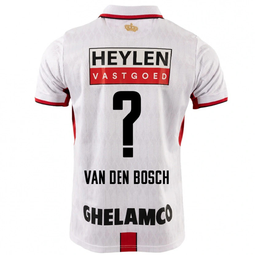 Danxen Homme Maillot Cisse Van Den Bosch #0 Blanc Rouge Tenues Extérieur 2025/26 T-Shirt