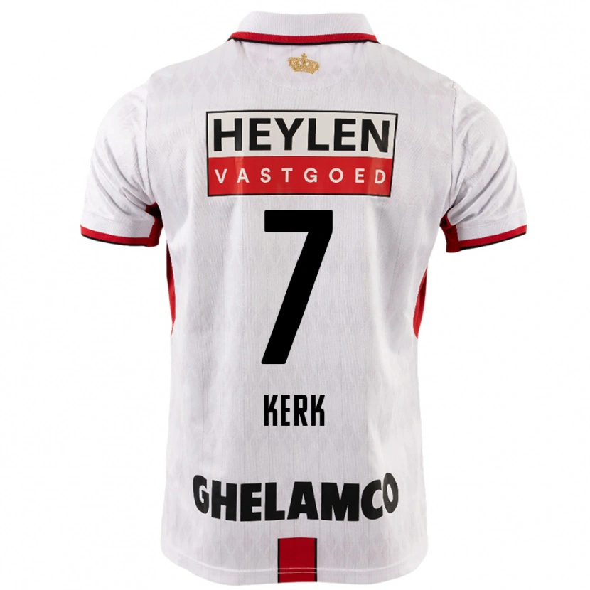 Danxen Homme Maillot Gyrano Kerk #7 Blanc Rouge Tenues Extérieur 2025/26 T-Shirt