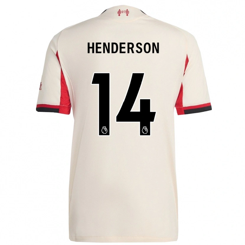 Danxen Homme Maillot Henderson #14 Blanc Noir Tenues Extérieur 2025/26 T-Shirt