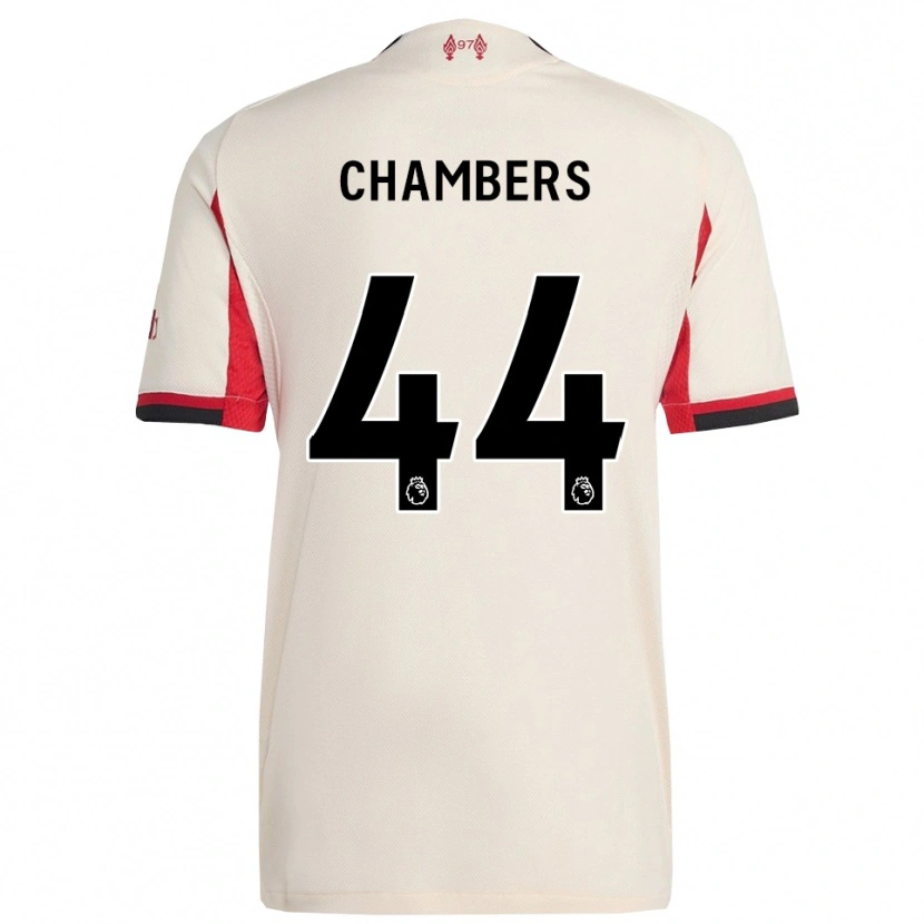 Danxen Homme Maillot Luke Chambers #44 Blanc Noir Tenues Extérieur 2025/26 T-Shirt