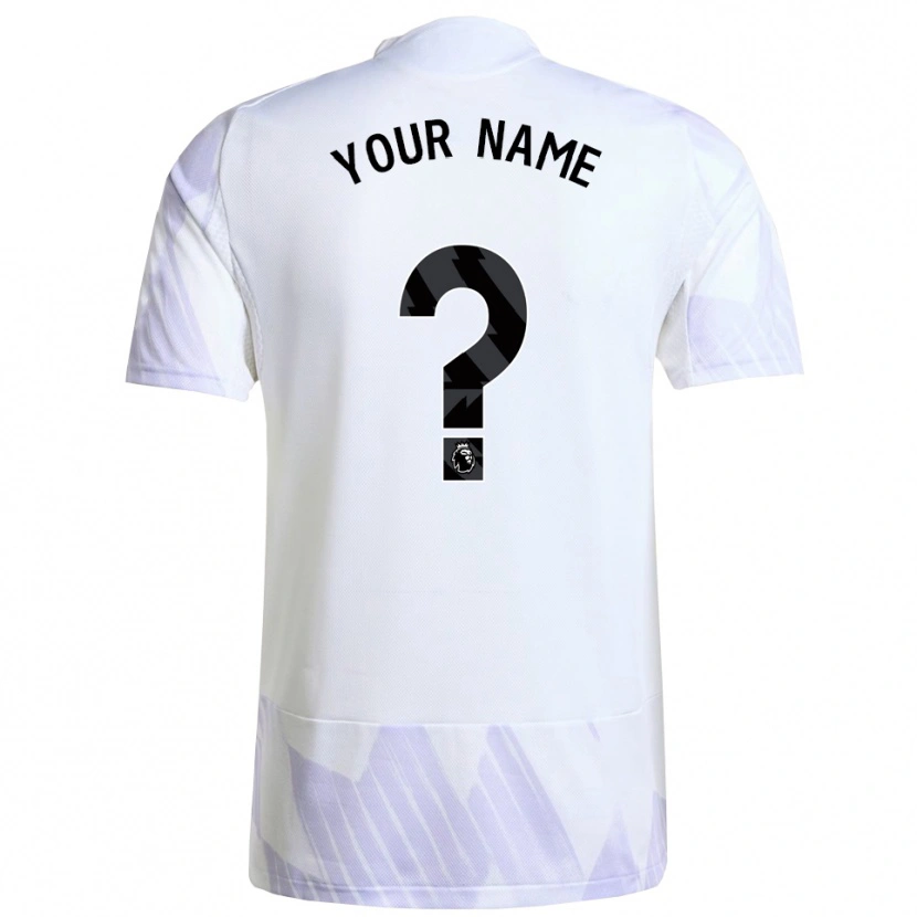 Danxen Homme Maillot Votre Nom #0 Blanc Violet Violet Tenues Extérieur 2025/26 T-Shirt