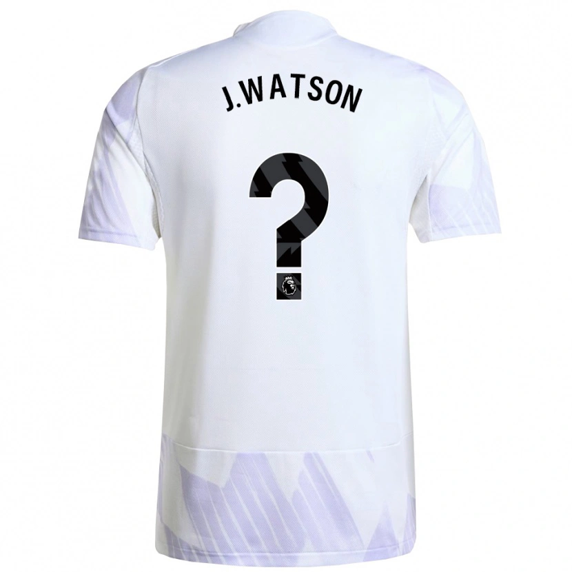 Danxen Homme Maillot Jacob Watson #0 Blanc Violet Violet Tenues Extérieur 2025/26 T-Shirt