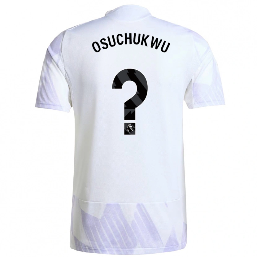 Danxen Homme Maillot Darlington Osuchukwu #0 Blanc Violet Violet Tenues Extérieur 2025/26 T-Shirt