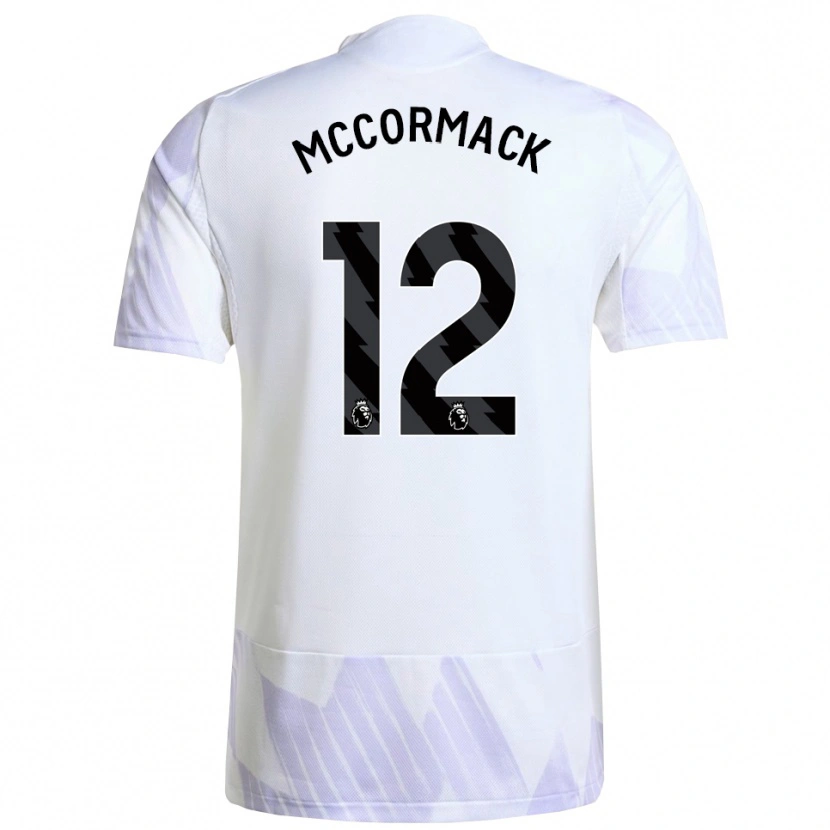 Danxen Homme Maillot Rafe Mccormack #12 Blanc Violet Violet Tenues Extérieur 2025/26 T-Shirt