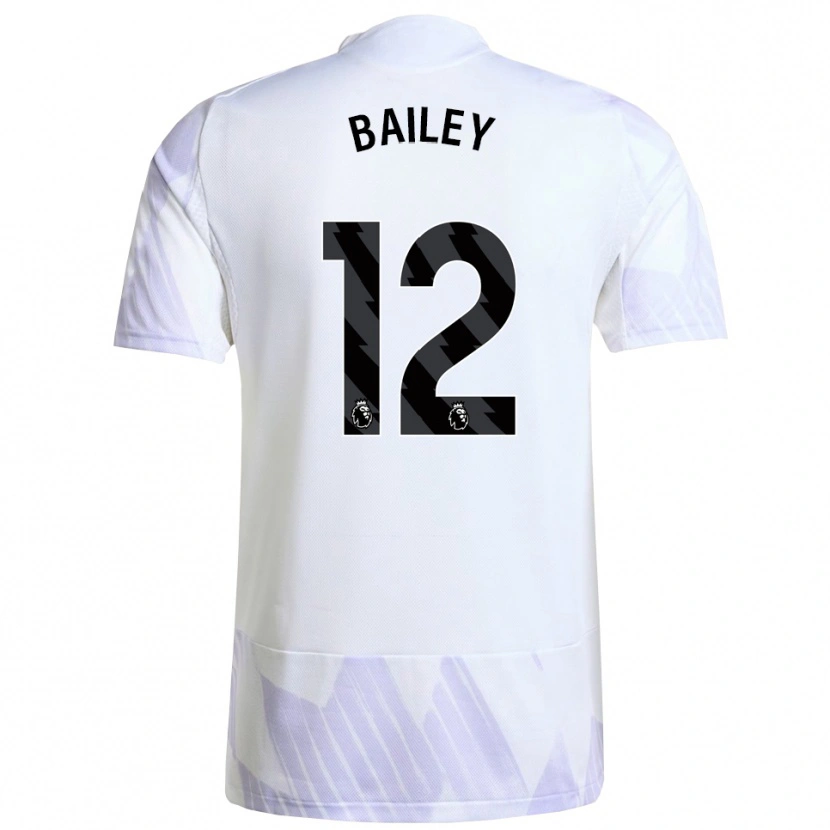 Danxen Homme Maillot James Bailey #12 Blanc Violet Violet Tenues Extérieur 2025/26 T-Shirt