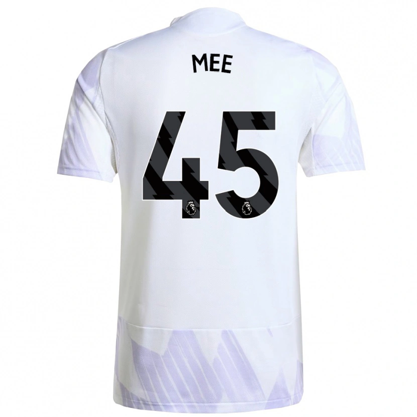 Danxen Homme Maillot Dermot Mee #45 Blanc Violet Violet Tenues Extérieur 2025/26 T-Shirt