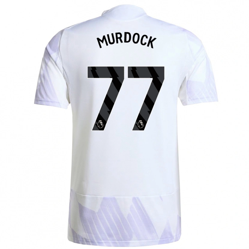 Danxen Homme Maillot Will Murdock #77 Blanc Violet Violet Tenues Extérieur 2025/26 T-Shirt