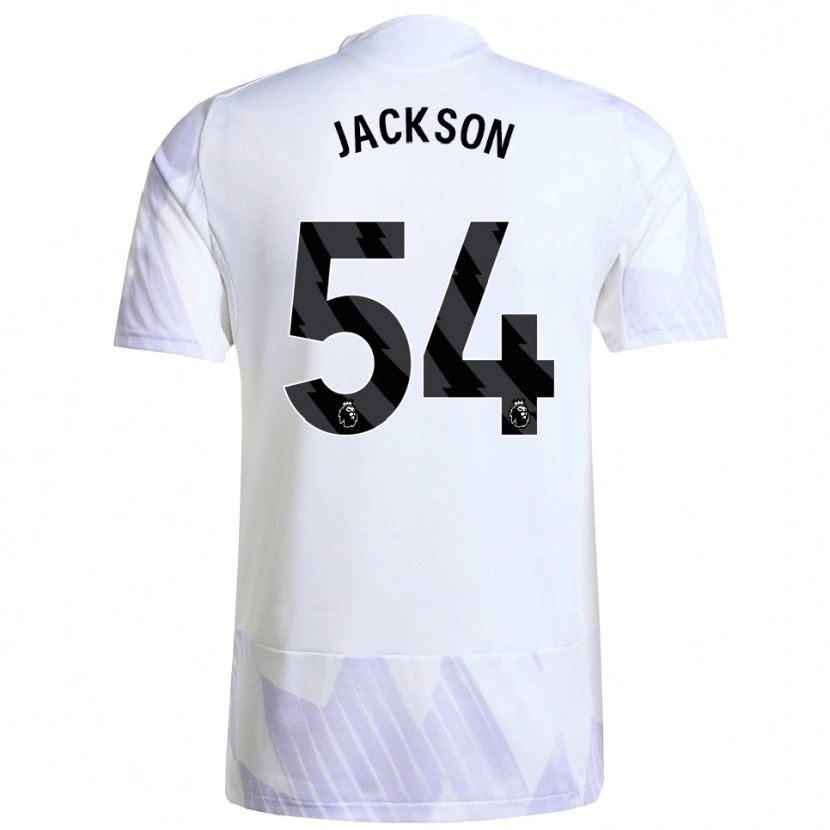 Danxen Homme Maillot Louis Jackson #54 Blanc Violet Violet Tenues Extérieur 2025/26 T-Shirt