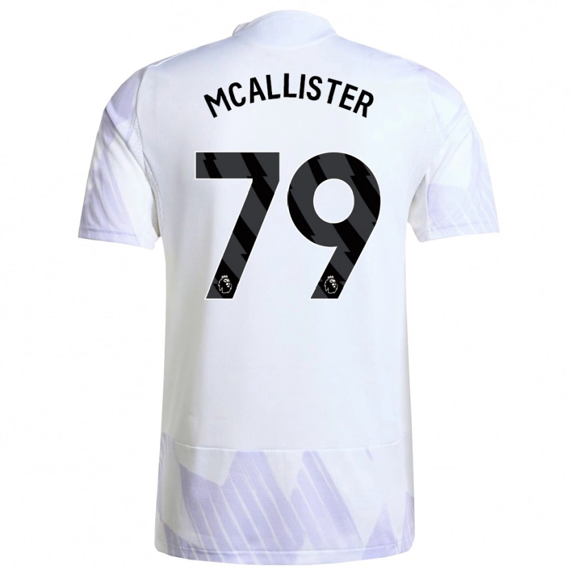Danxen Homme Maillot Finley Mcallister #79 Blanc Violet Violet Tenues Extérieur 2025/26 T-Shirt