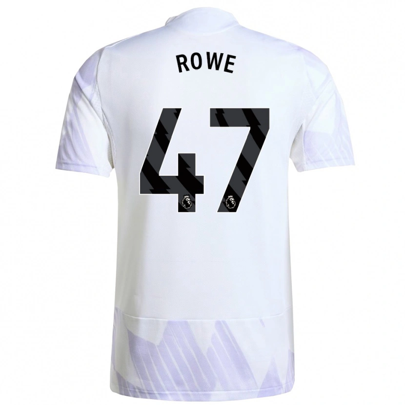 Danxen Homme Maillot Tommy Rowe #47 Blanc Violet Violet Tenues Extérieur 2025/26 T-Shirt