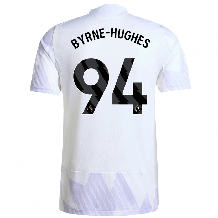 Danxen Homme Maillot Cameron Byrne-Hughes #94 Blanc Violet Violet Tenues Extérieur 2025/26 T-Shirt