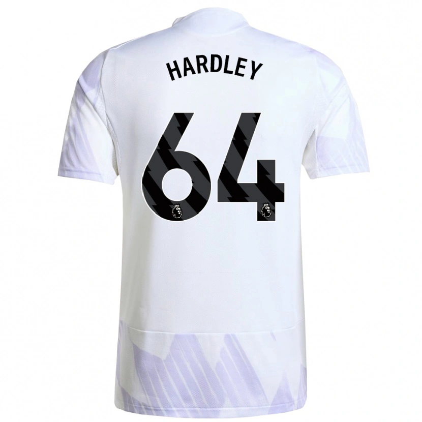Danxen Homme Maillot Bjorn Hardley #64 Blanc Violet Violet Tenues Extérieur 2025/26 T-Shirt