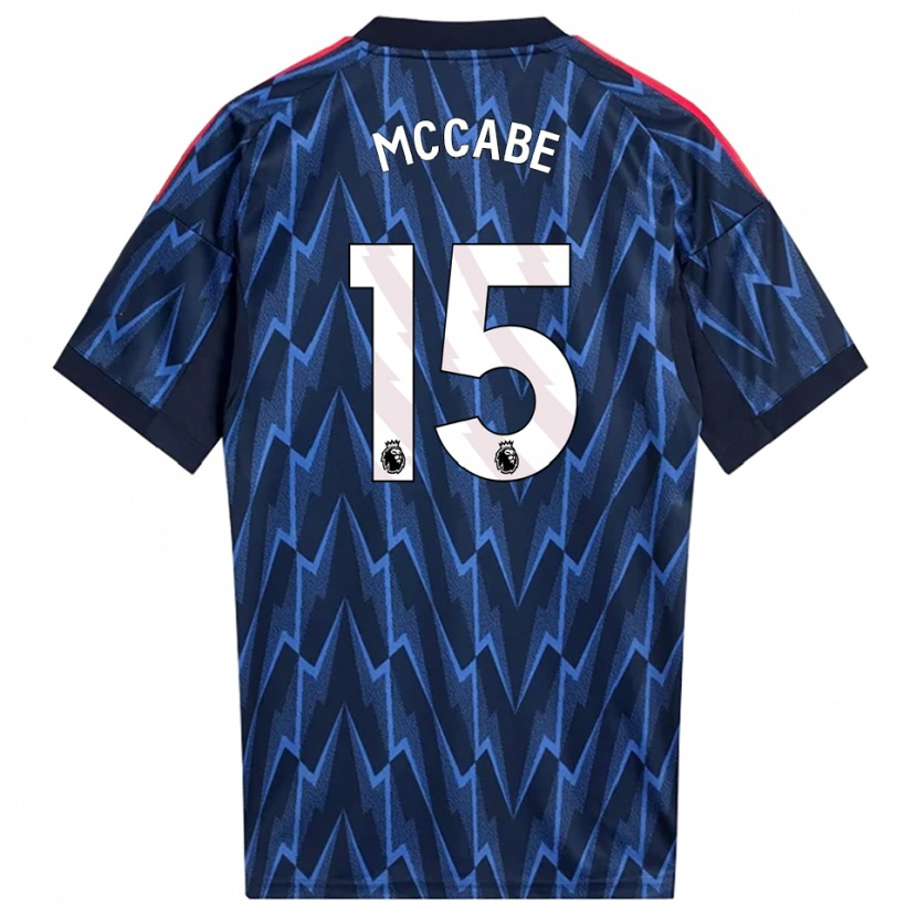 Danxen Homme Maillot Katie Mccabe #15 Marine Rouge Tenues Extérieur 2025/26 T-Shirt
