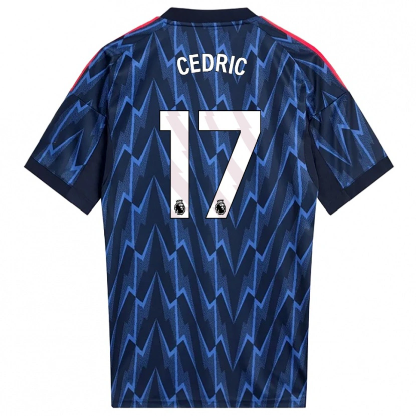 Danxen Homme Maillot Cedric Soares #17 Marine Rouge Tenues Extérieur 2025/26 T-Shirt