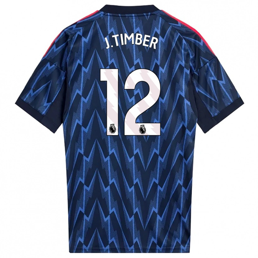 Danxen Homme Maillot Jurrien Timber #12 Marine Rouge Tenues Extérieur 2025/26 T-Shirt