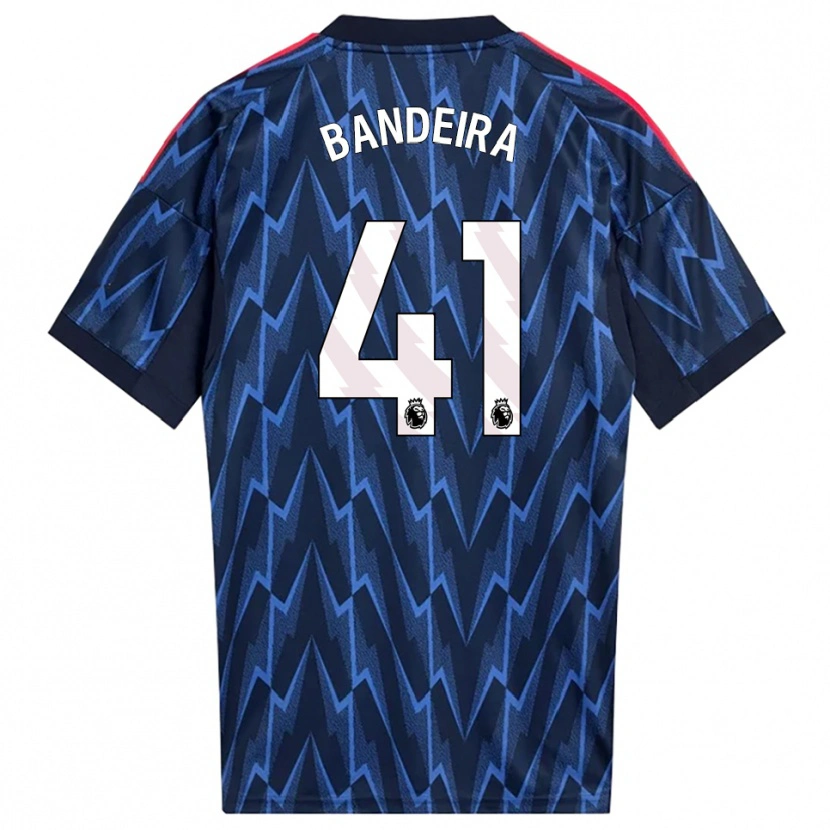 Danxen Homme Maillot Mauro Bandeira #41 Marine Rouge Tenues Extérieur 2025/26 T-Shirt