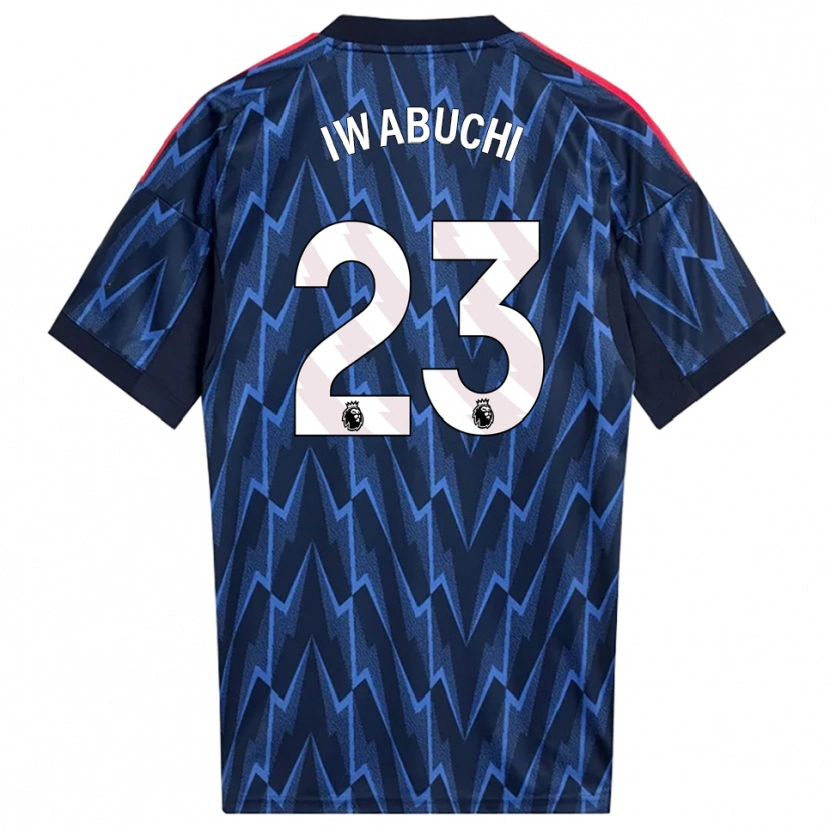 Danxen Homme Maillot Mana Iwabuchi #23 Marine Rouge Tenues Extérieur 2025/26 T-Shirt