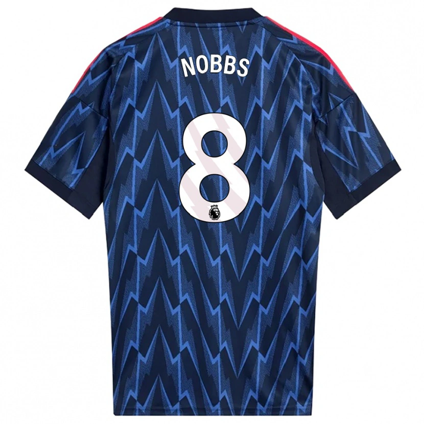 Danxen Homme Maillot Nobbs #8 Marine Rouge Tenues Extérieur 2025/26 T-Shirt
