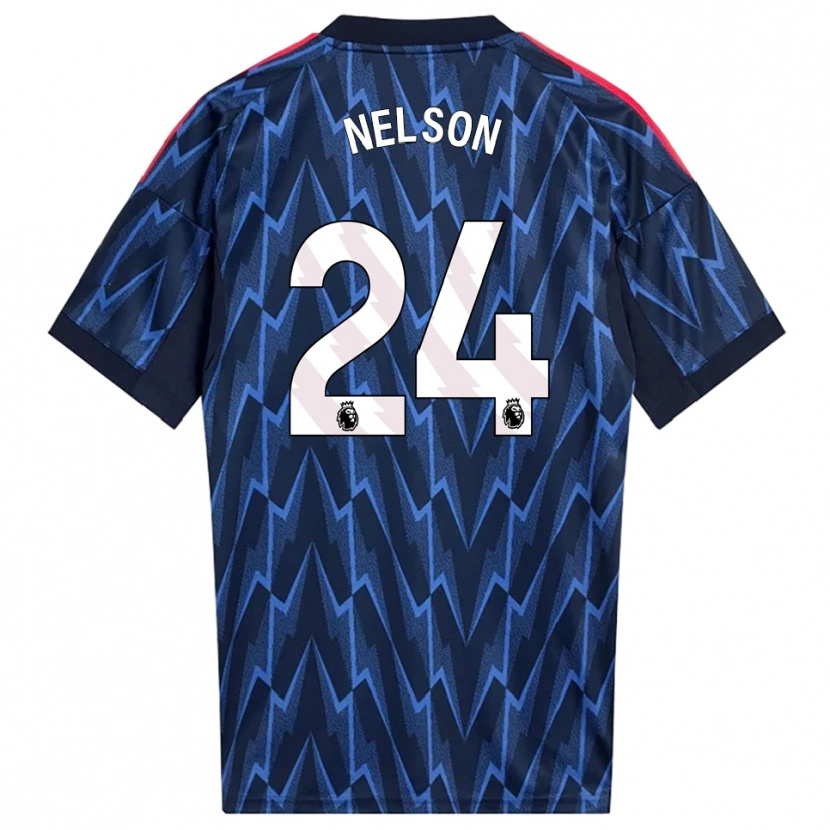 Danxen Homme Maillot Reiss Nelson #24 Marine Rouge Tenues Extérieur 2025/26 T-Shirt