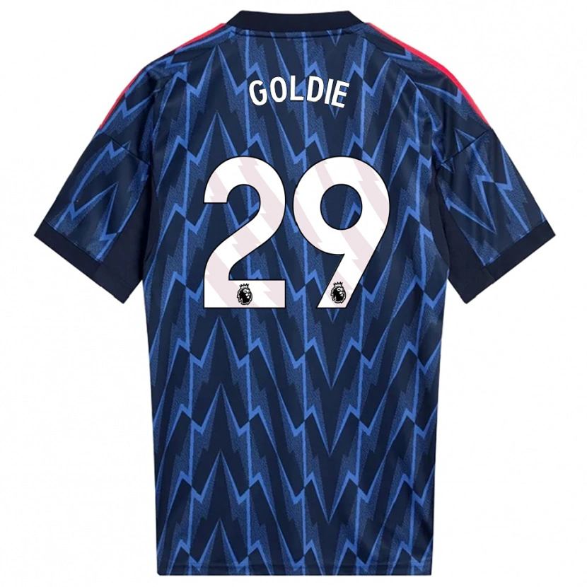 Danxen Homme Maillot Teyah Goldie #29 Marine Rouge Tenues Extérieur 2025/26 T-Shirt