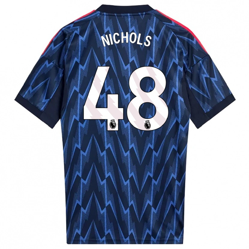 Danxen Homme Maillot Josh Nichols #48 Marine Rouge Tenues Extérieur 2025/26 T-Shirt