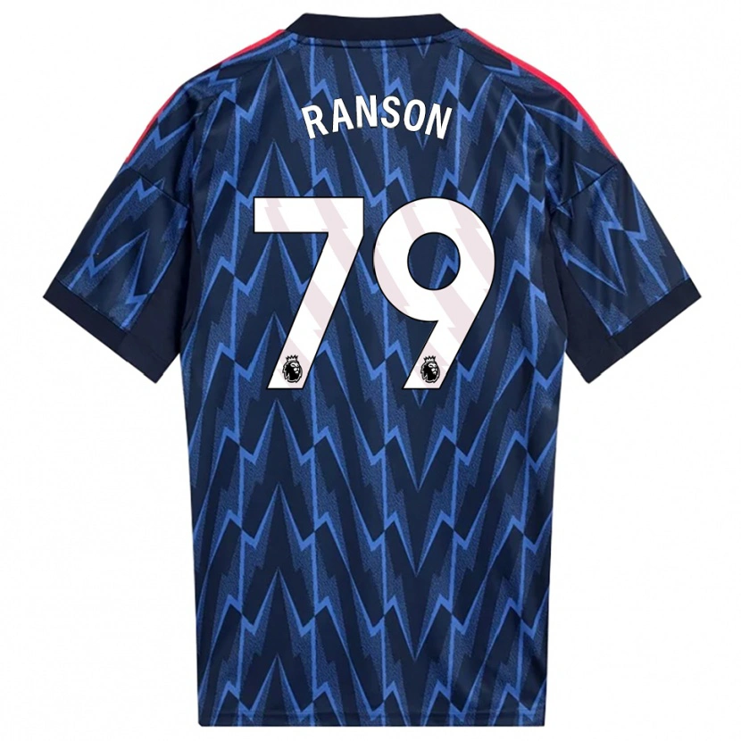 Danxen Homme Maillot Khari Ranson #79 Marine Rouge Tenues Extérieur 2025/26 T-Shirt