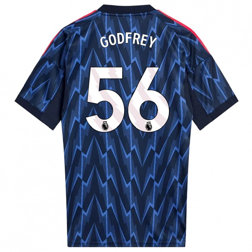 Danxen Homme Maillot Freya Godfrey #56 Marine Rouge Tenues Extérieur 2025/26 T-Shirt