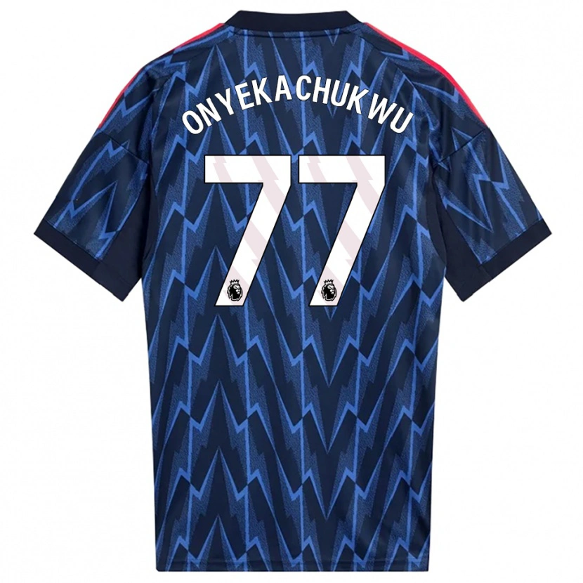 Danxen Homme Maillot Samuel Onyekachukwu #77 Marine Rouge Tenues Extérieur 2025/26 T-Shirt