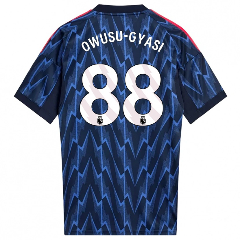Danxen Homme Maillot Abraham Owusu-Gyasi #88 Marine Rouge Tenues Extérieur 2025/26 T-Shirt