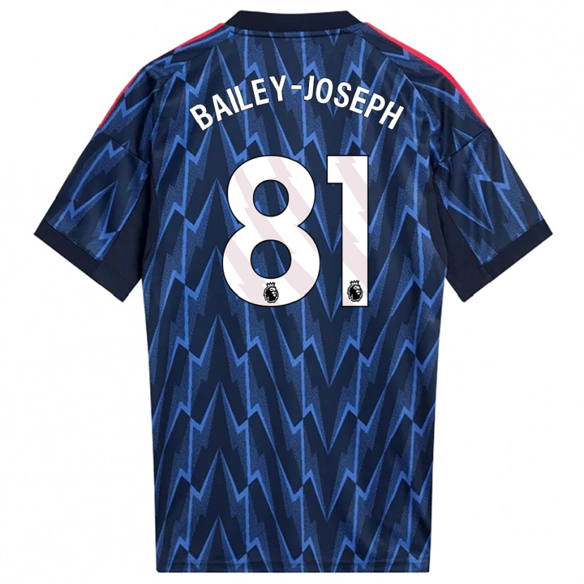 Danxen Homme Maillot Brando Bailey-Joseph #81 Marine Rouge Tenues Extérieur 2025/26 T-Shirt