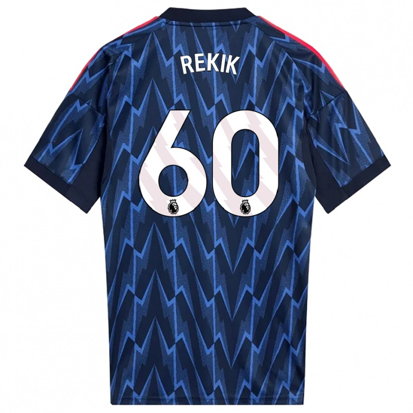 Danxen Homme Maillot Omar Rekik #60 Marine Rouge Tenues Extérieur 2025/26 T-Shirt