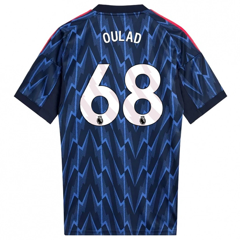 Danxen Homme Maillot Salah-Eddine Oulad M'hand #68 Marine Rouge Tenues Extérieur 2025/26 T-Shirt